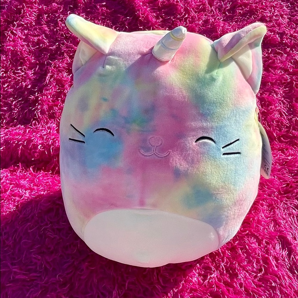 Cali The Tiedye Caticorn By Squishmallows 12 Inch